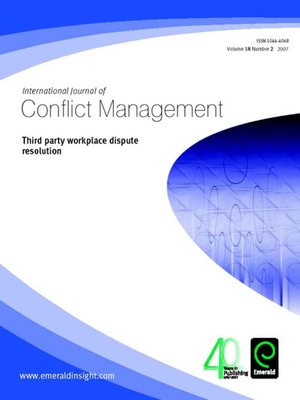cover image of International Journal of Conflict Management, Volume 18, Issue 2